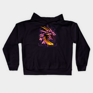 dragon head classic retro Kids Hoodie